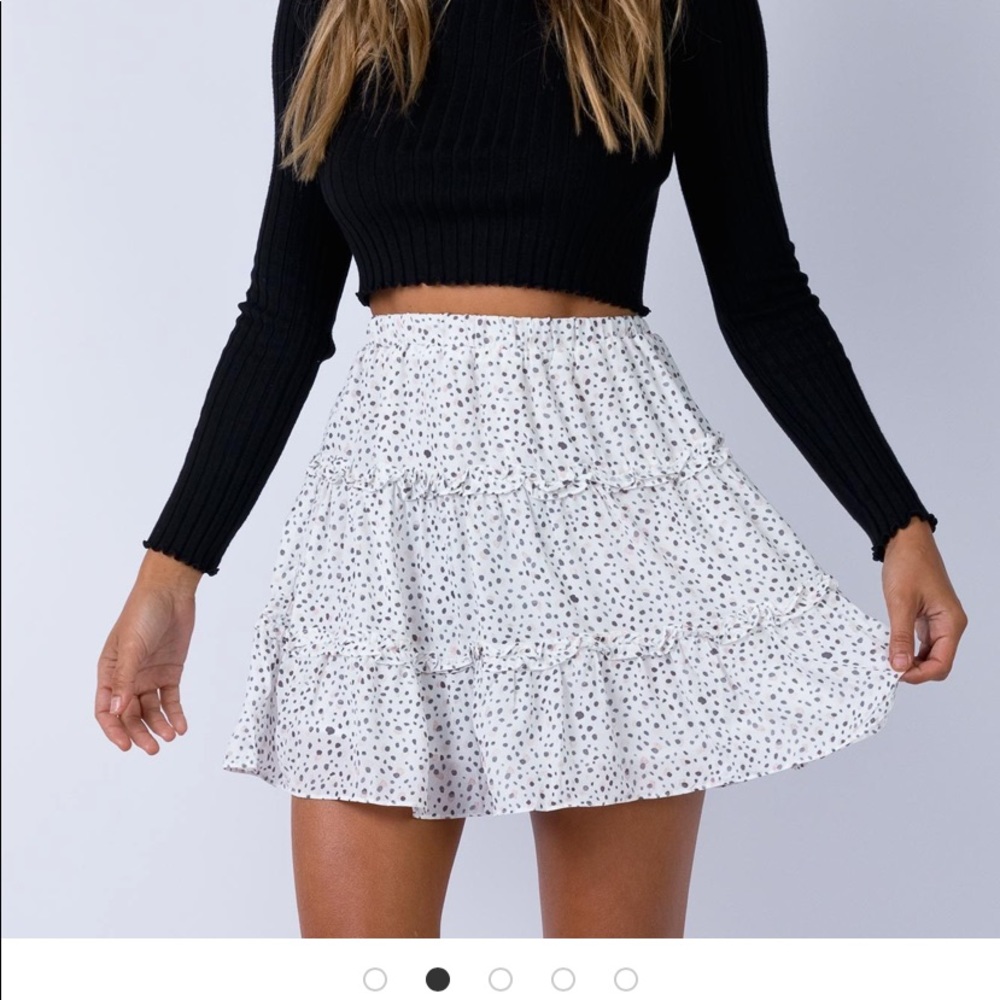 PRINCESS POLLY RASMUS MINI SKIRT WHITE